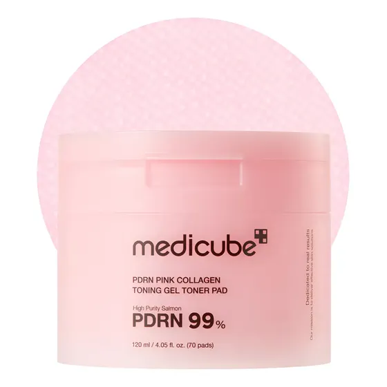 Almohadilla Tónica En Gel De Colágeno Rosa Medicube Pdrn | 1 Todo Tipo De Piel Día/noche